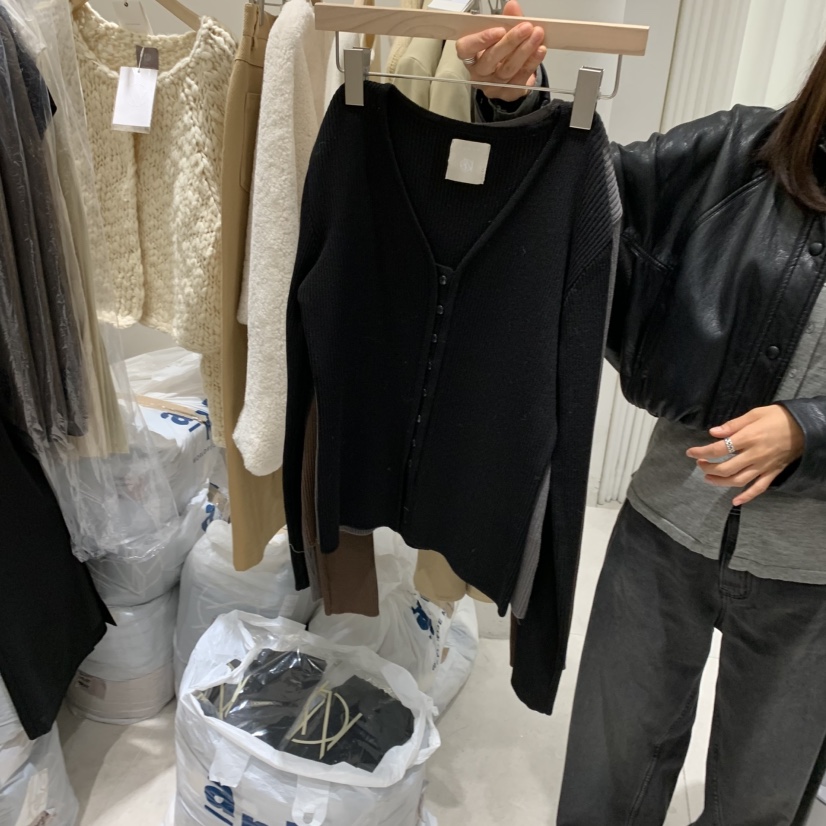 GLOW AND NYMPH東大門㊣代購女士新款休閑真品人氣針織衫GLOW AND NYMPH針織衫圖色3