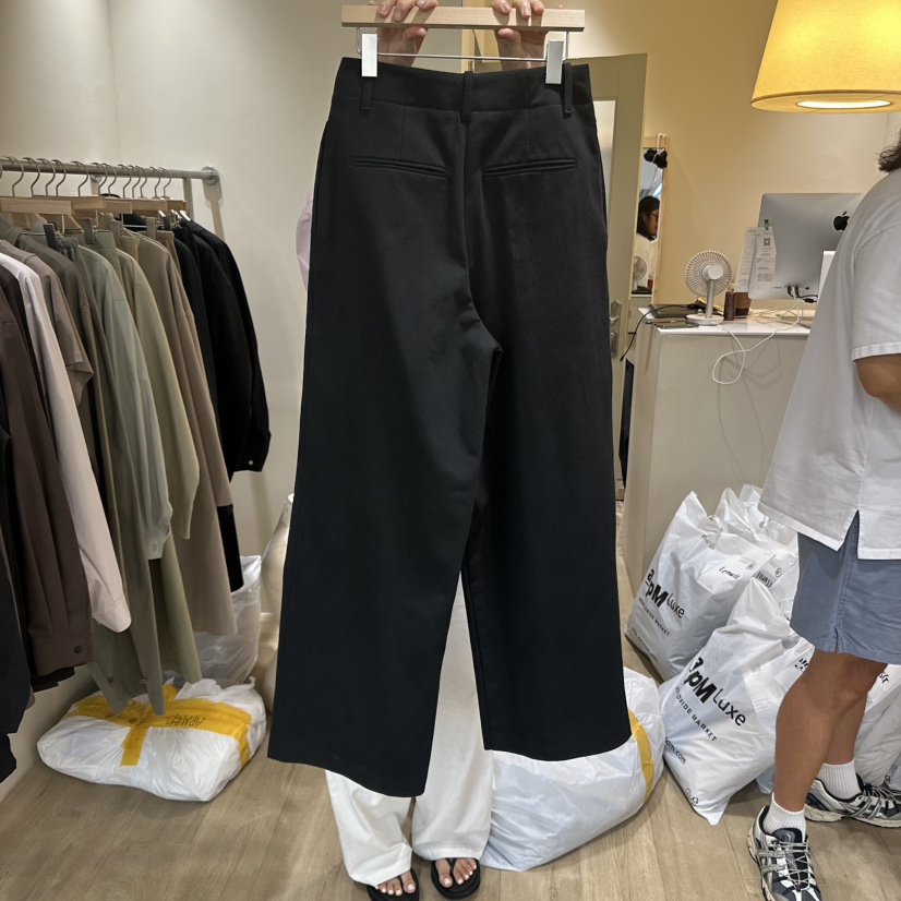 GARDEN韓國代購㊣女裝新款職業25秋冬熱賣休閑休閑褲斜紋布GARDEN休閑褲