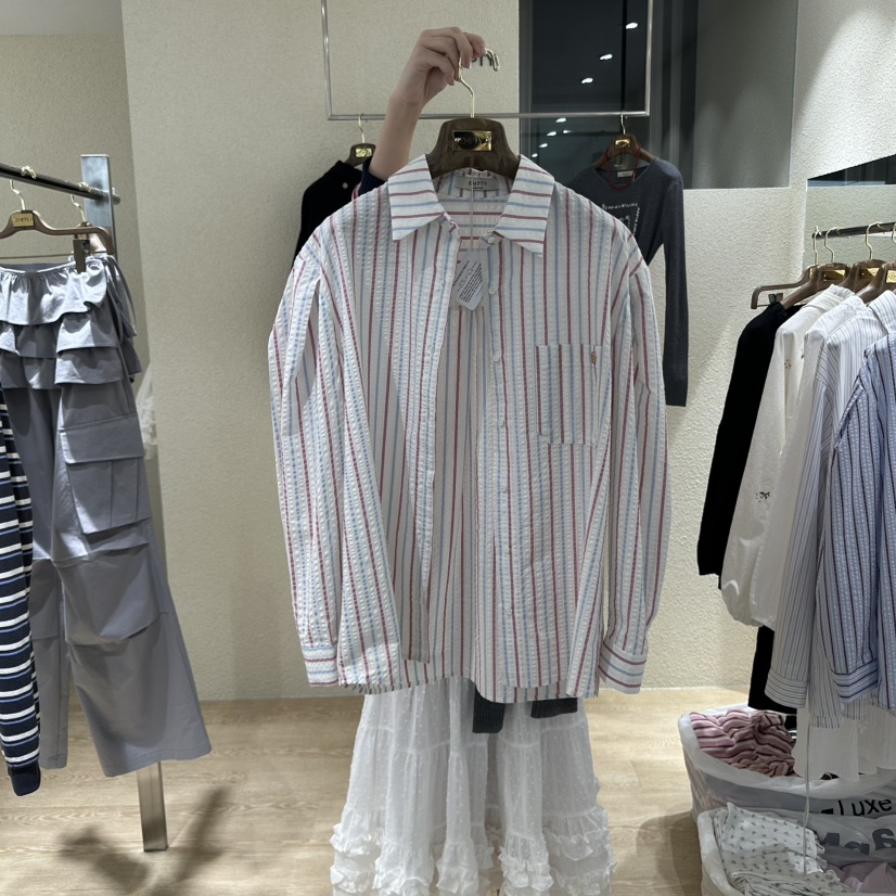 HOME GROUND東大門㊣代購女裝新款推薦25秋冬職業襯衫蕾絲衫HOME GROUND襯衫/蕾絲衫