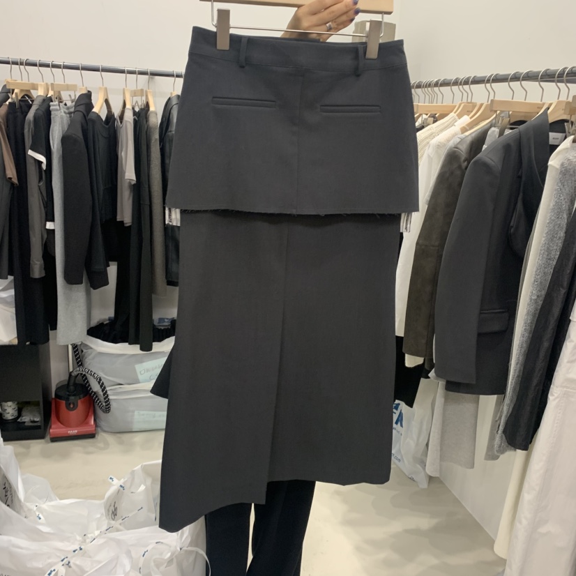 RECOVER東大門㊣實拍女裝新品休閑推薦人氣25秋冬半身裙中短裙RECOVER/MOMENT半身裙/中短裙