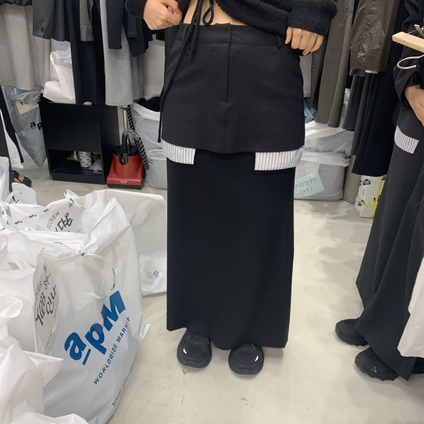 RECOVER東大門㊣實拍女裝新品休閑推薦人氣25秋冬半身裙中短裙RECOVER/MOMENT半身裙/中短裙
