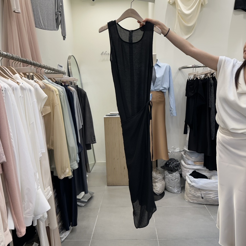 THE LOW韓國代購㊣女士新品休閑時尚推薦職業真品25秋冬連衣裙THE LOW連衣裙圖色2