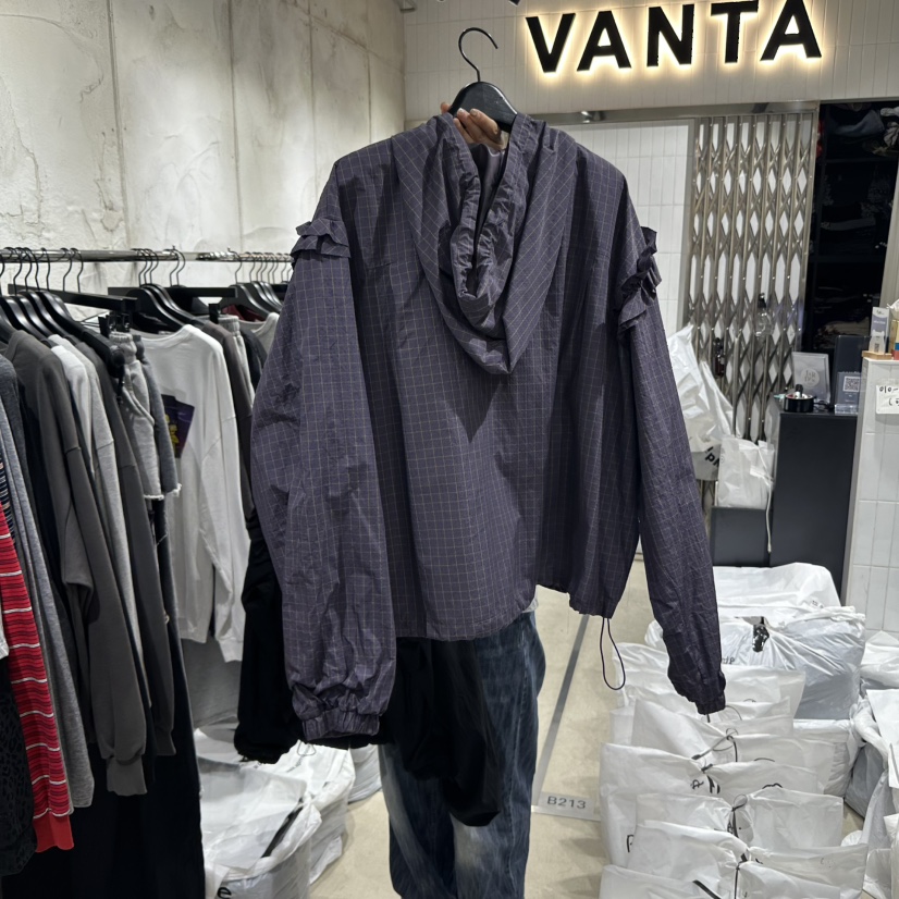 VANTA韓國代購㊣女士新款休閑推薦25秋冬職業熱賣時尚夾克兜帽VANTA夾克
