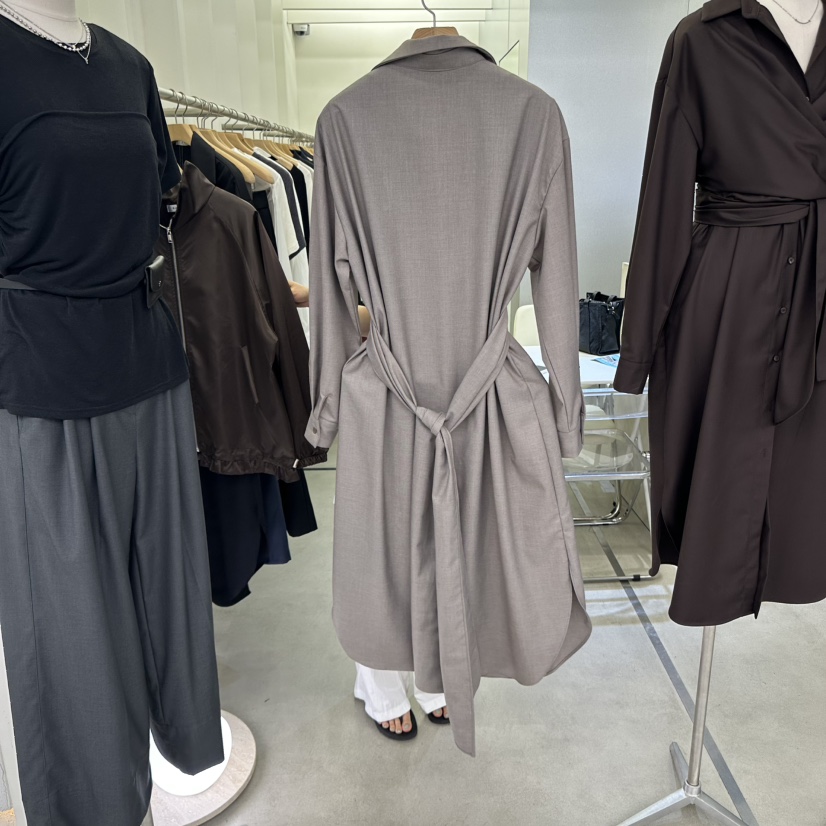 AMON東大門㊣實拍女士新款25秋冬人氣熱賣時尚職業長款風衣AMON長款風衣