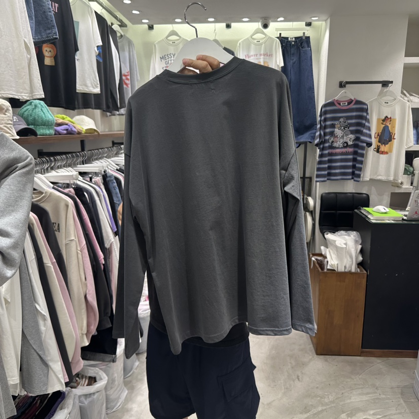 EVE韓國代購㊣女士新品職業休閑25秋冬人氣熱賣時尚長袖T恤EVE長袖T恤