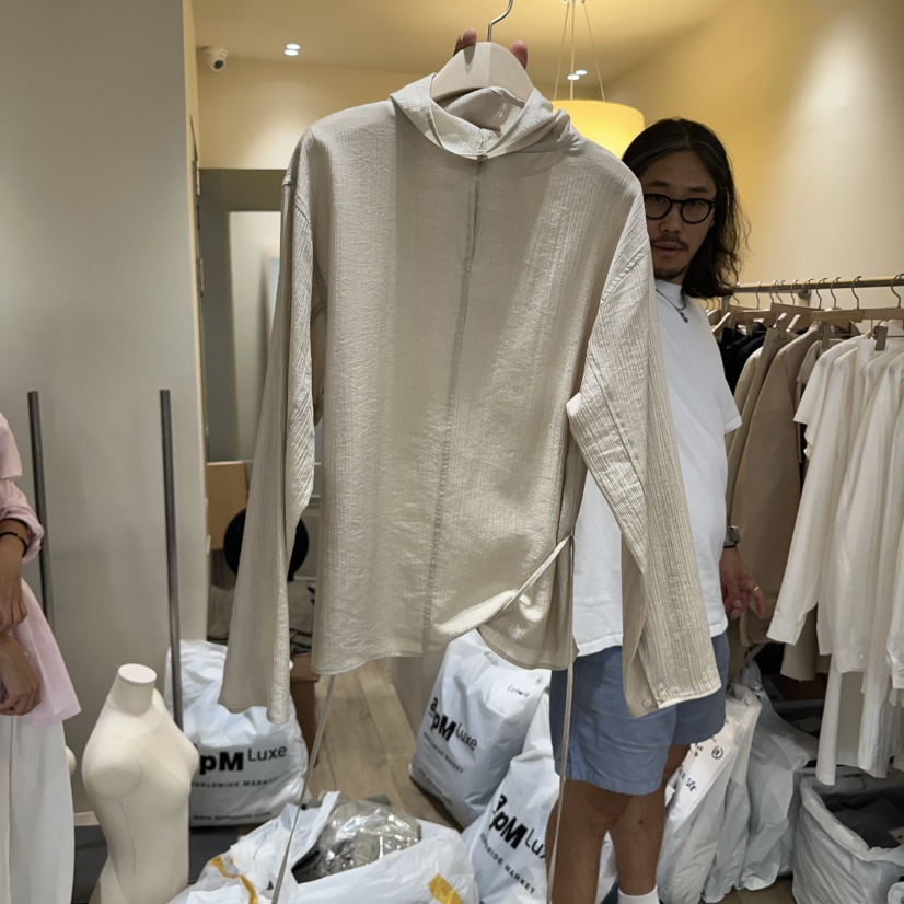 GARDEN韓國直郵㊣女裝新品真品25秋冬人氣襯衫蕾絲衫含腰繩GARDEN襯衫/蕾絲衫