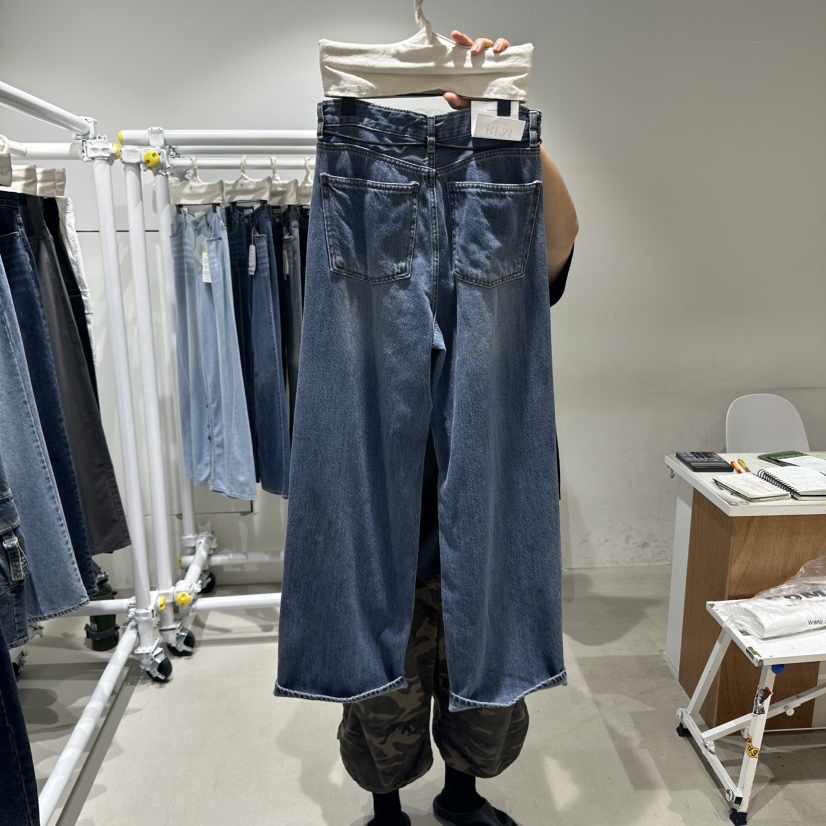RPM韓國代購㊣女裝新品時尚真品推薦休閑人氣25秋冬職業牛仔褲RPM牛仔褲