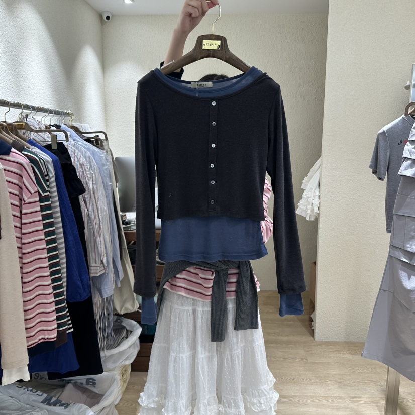 HOME GROUND韓國代購㊣女士新款時尚真品熱賣套裝兩件套套裝HOME GROUND套裝圖色2
