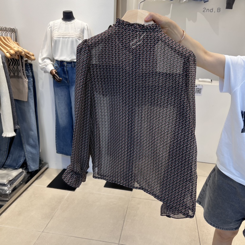 2nd B-S韓國直郵㊣女士新品推薦25秋冬熱賣人氣襯衫蕾絲衫2nd B-S襯衫/蕾絲衫
