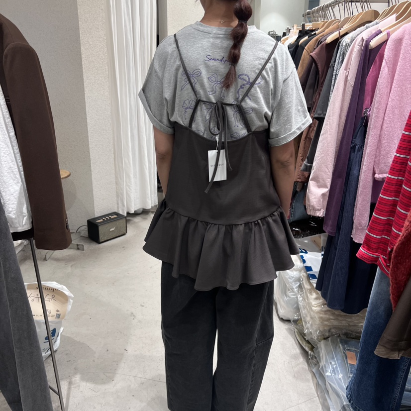 SSEMIENNE韓國直郵㊣女裝新款推薦吊帶背心不含內搭羊毛緊身SSENIQUE吊帶/背心