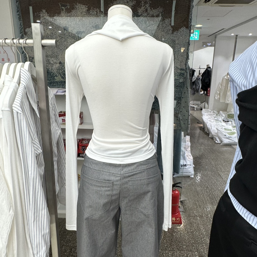 NEUTER東大門㊣直郵女裝新款職業推薦真品25秋冬時尚長袖T恤NEUTER長袖T恤