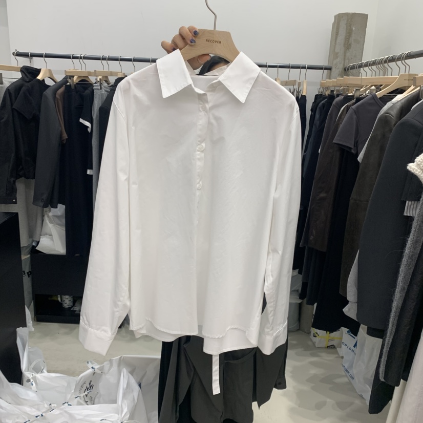 RECOVER韓國直郵㊣女士新品25秋冬人氣熱賣職業時尚襯衫蕾絲衫RECOVER/MOMENT襯衫/蕾絲衫