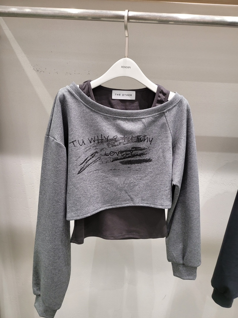 THE OTHER東大門㊣代購女裝新品25秋冬真品時尚衛衣假兩件THE OTHER衛衣