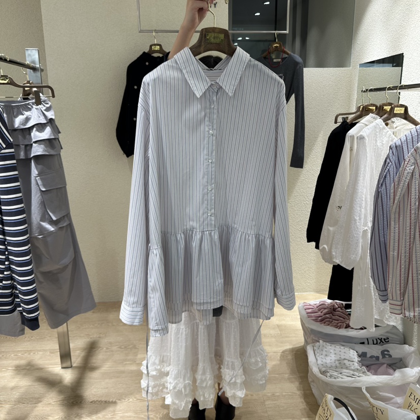 HOME GROUND東大門㊣實拍女士新品職業休閑時尚襯衫蕾絲衫HOME GROUND襯衫/蕾絲衫圖色2