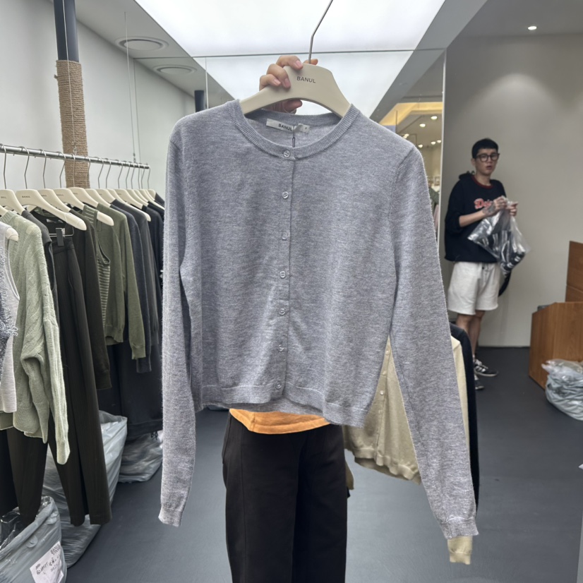 BANUL東大門㊣代購女裝新品真品推薦休閑時尚人氣針織衫開衫BANUL針織衫圖色2