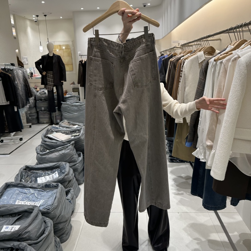 BLUEI-D東大門㊣實拍女裝新款休閑時尚職業25秋冬真品牛仔褲Blue i-d牛仔褲