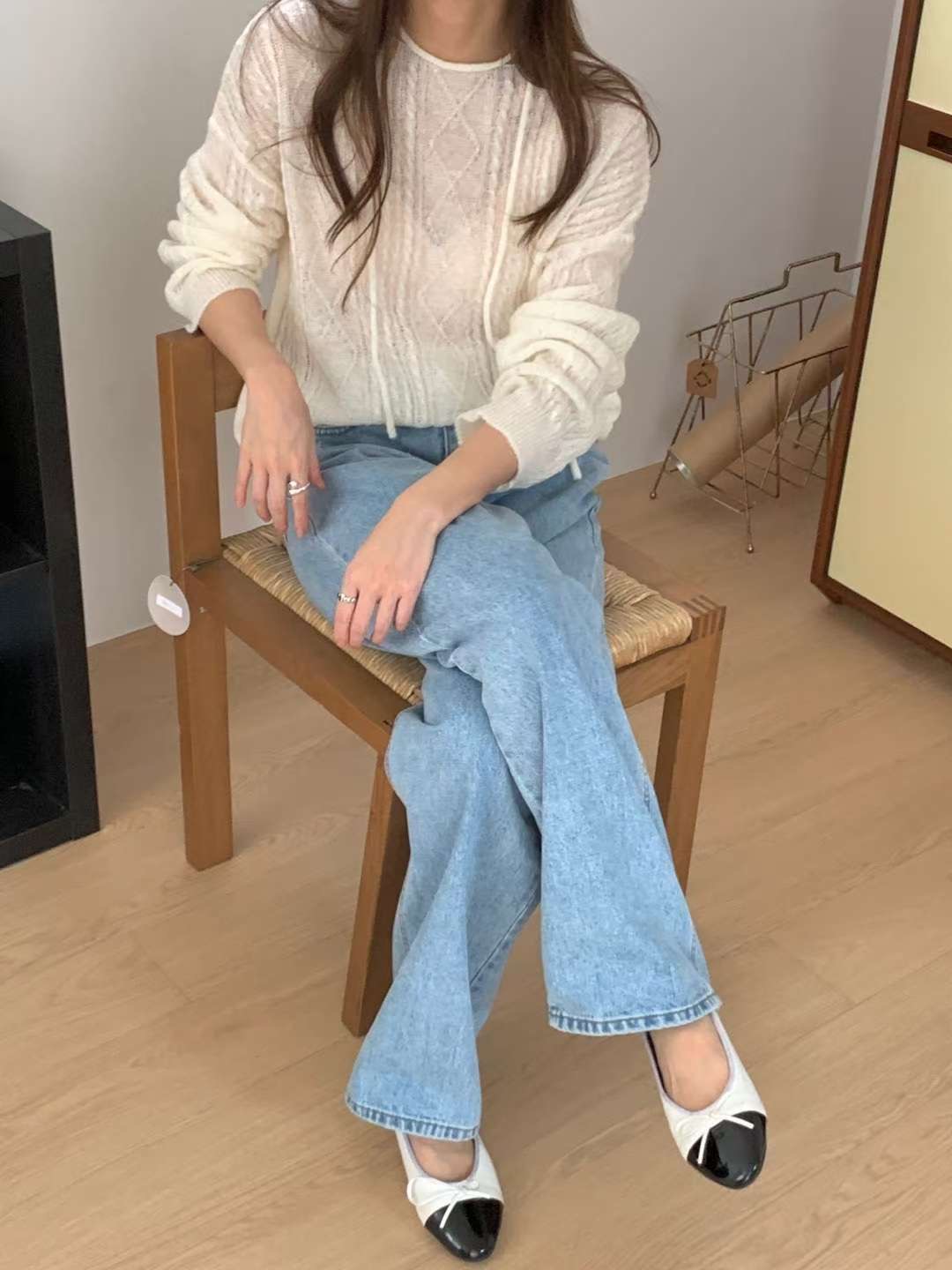 ANNE韓國直郵㊣女裝新品休閑人氣25秋冬熱賣職業推薦針織衫ANNE針織衫