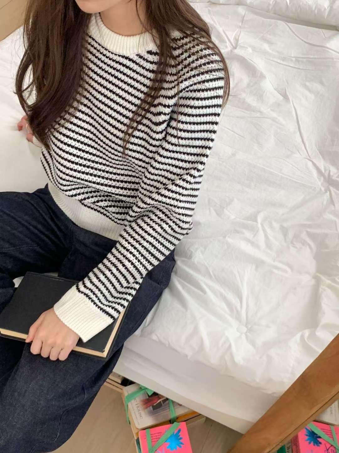 ANNE韓國直郵㊣女士新品職業推薦熱賣時尚休閑真品人氣針織衫ANNE針織衫