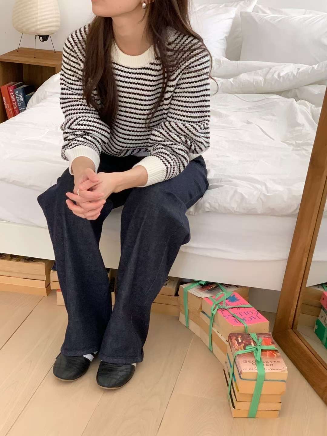 ANNE韓國直郵㊣女士新品職業推薦熱賣時尚休閑真品人氣針織衫ANNE針織衫