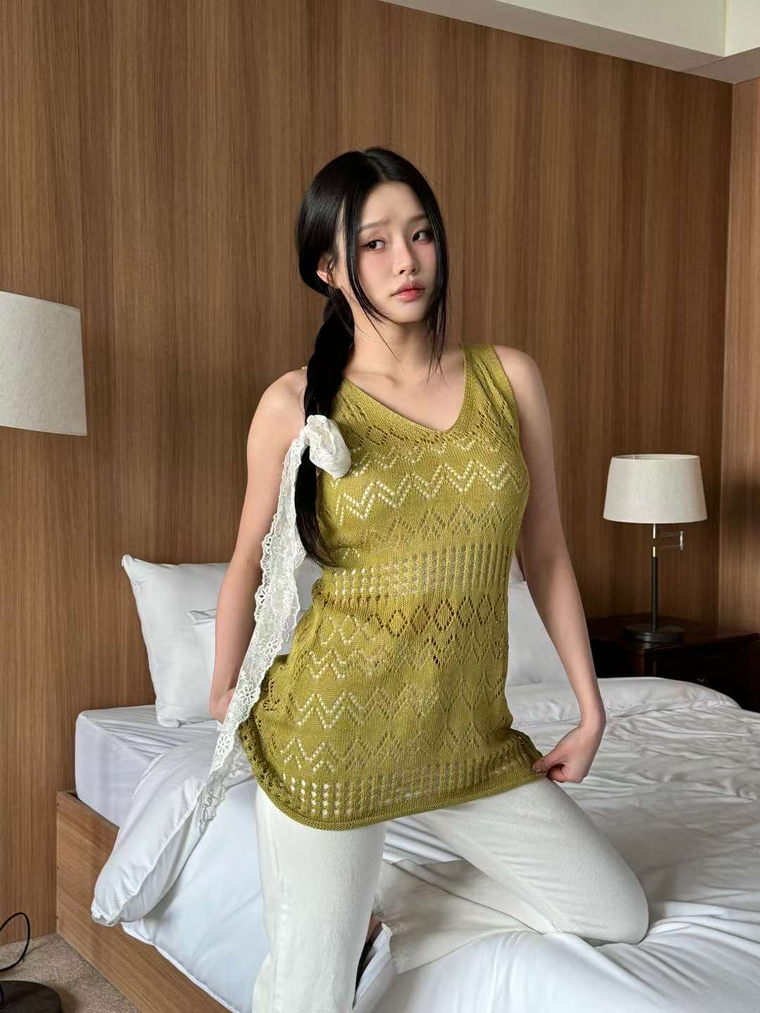 ANNE韓國代購㊣女裝新品時尚真品人氣職業推薦熱賣25秋冬連衣裙ANNE連衣裙圖色2