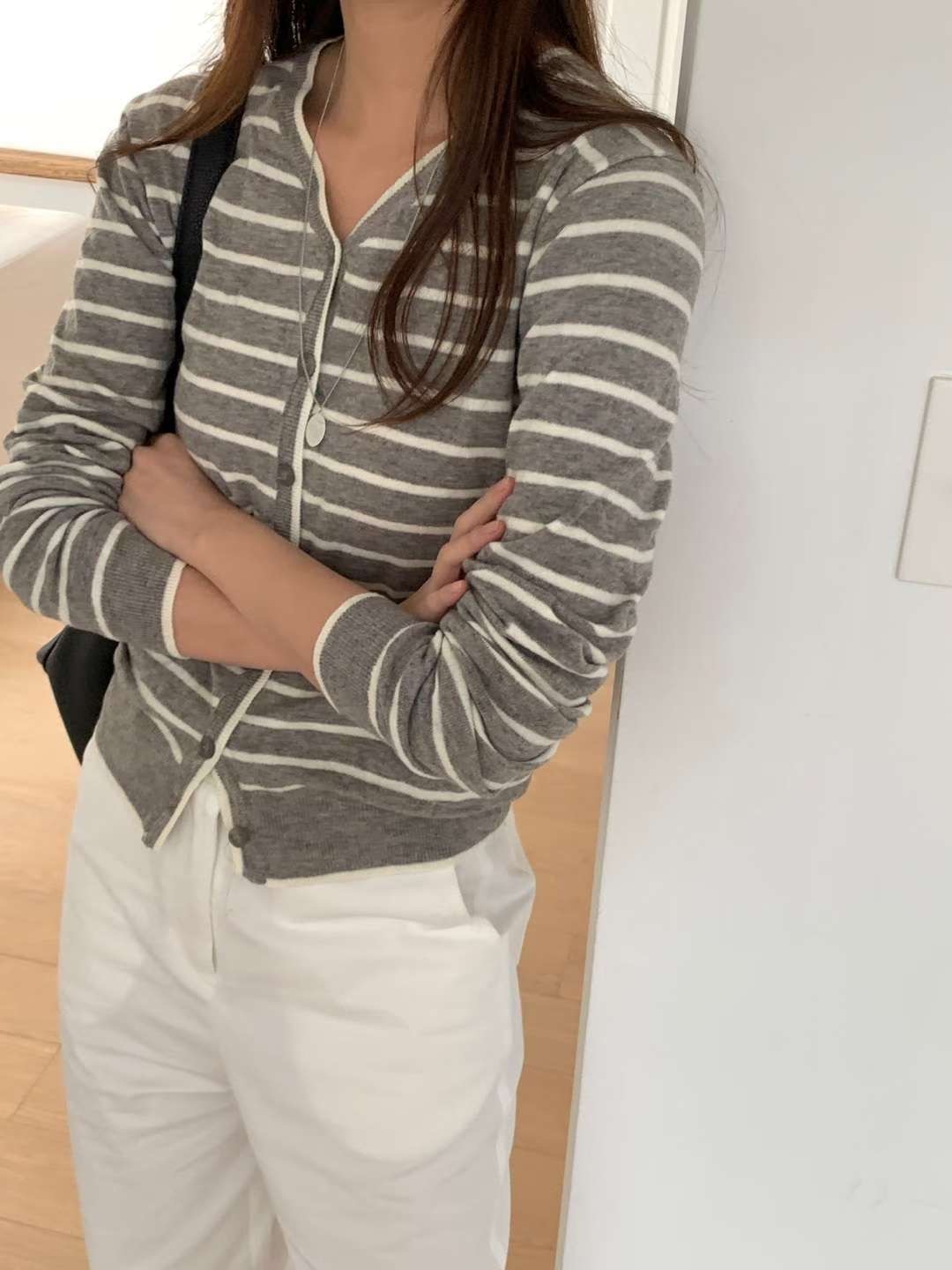 ANNE東大門㊣直郵女裝新款職業熱賣時尚推薦休閑人氣針織衫ANNE針織衫圖色2