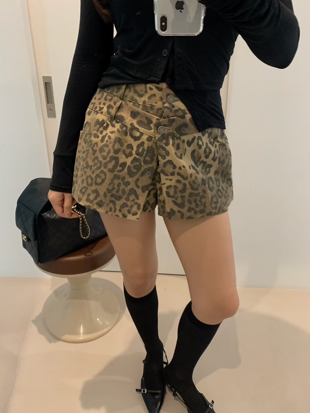 BLACK LINE東大門㊣實拍女裝新品真品休閑人氣推薦時尚短褲BLACK LINE短褲