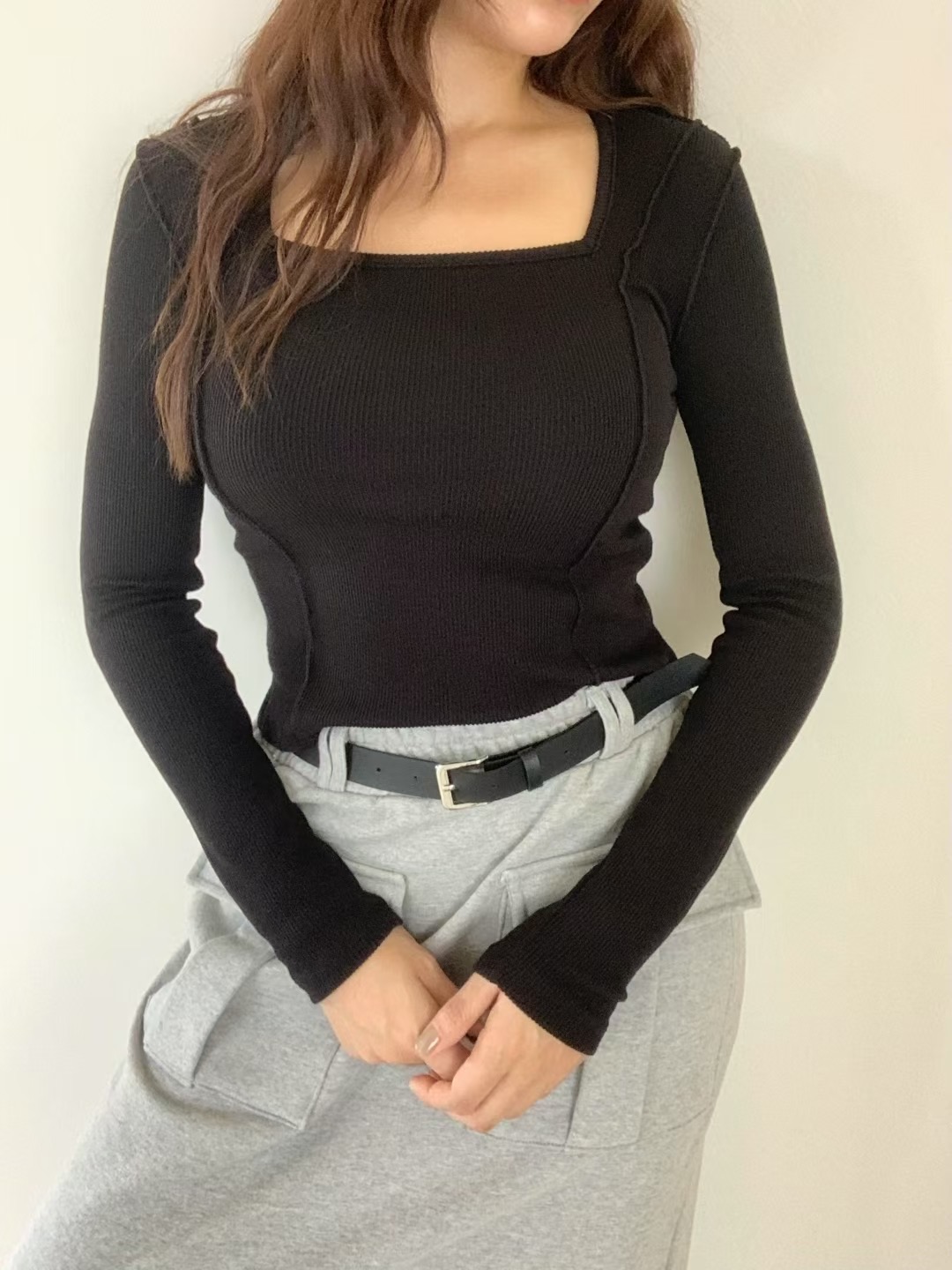 BLACK LINE東大門㊣實拍女士新品人氣推薦熱賣休閑職業針織衫BLACK LINE針織衫圖色2