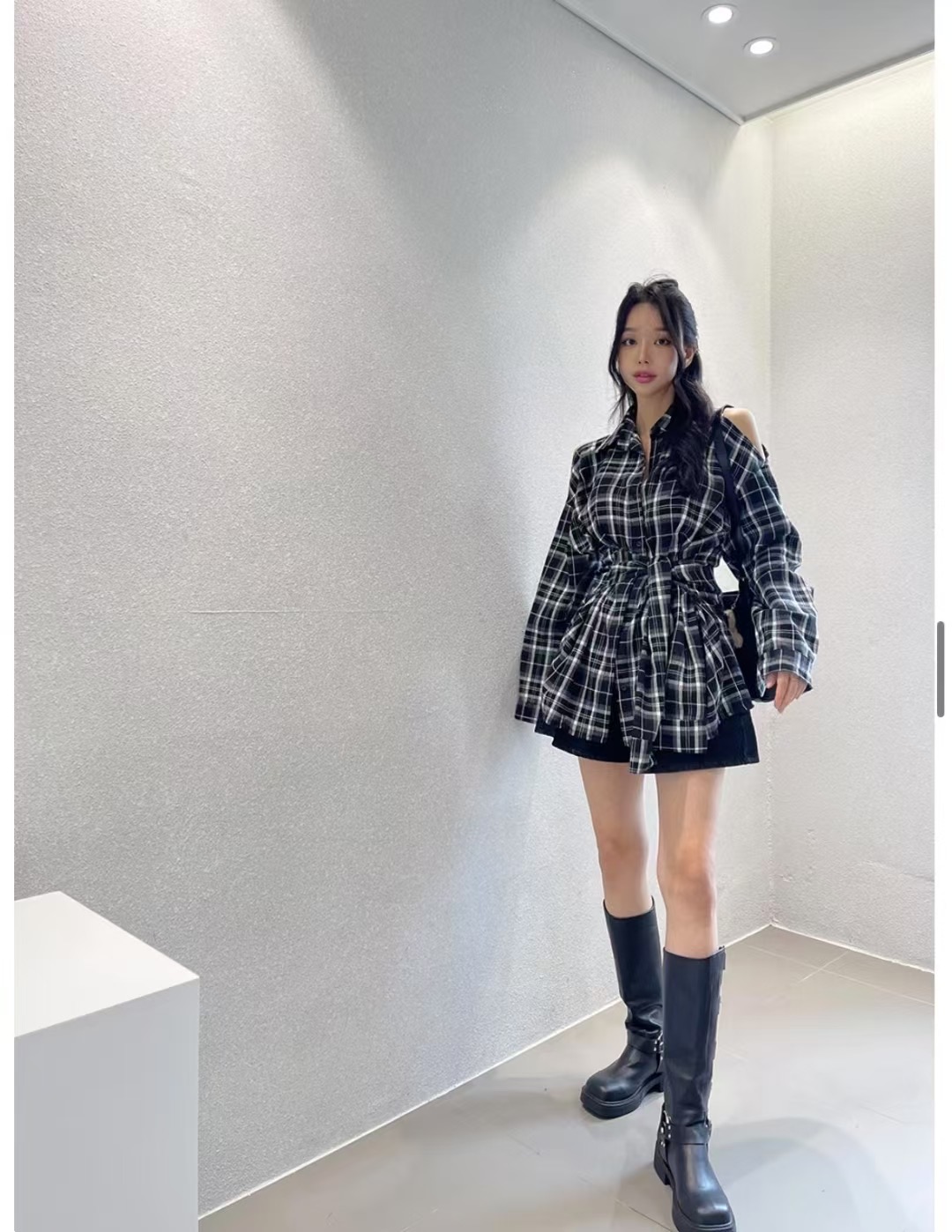 BLACK LINE東大門㊣實拍女裝新品推薦職業真品熱賣襯衫蕾絲衫BLACK LINE襯衫/蕾絲衫
