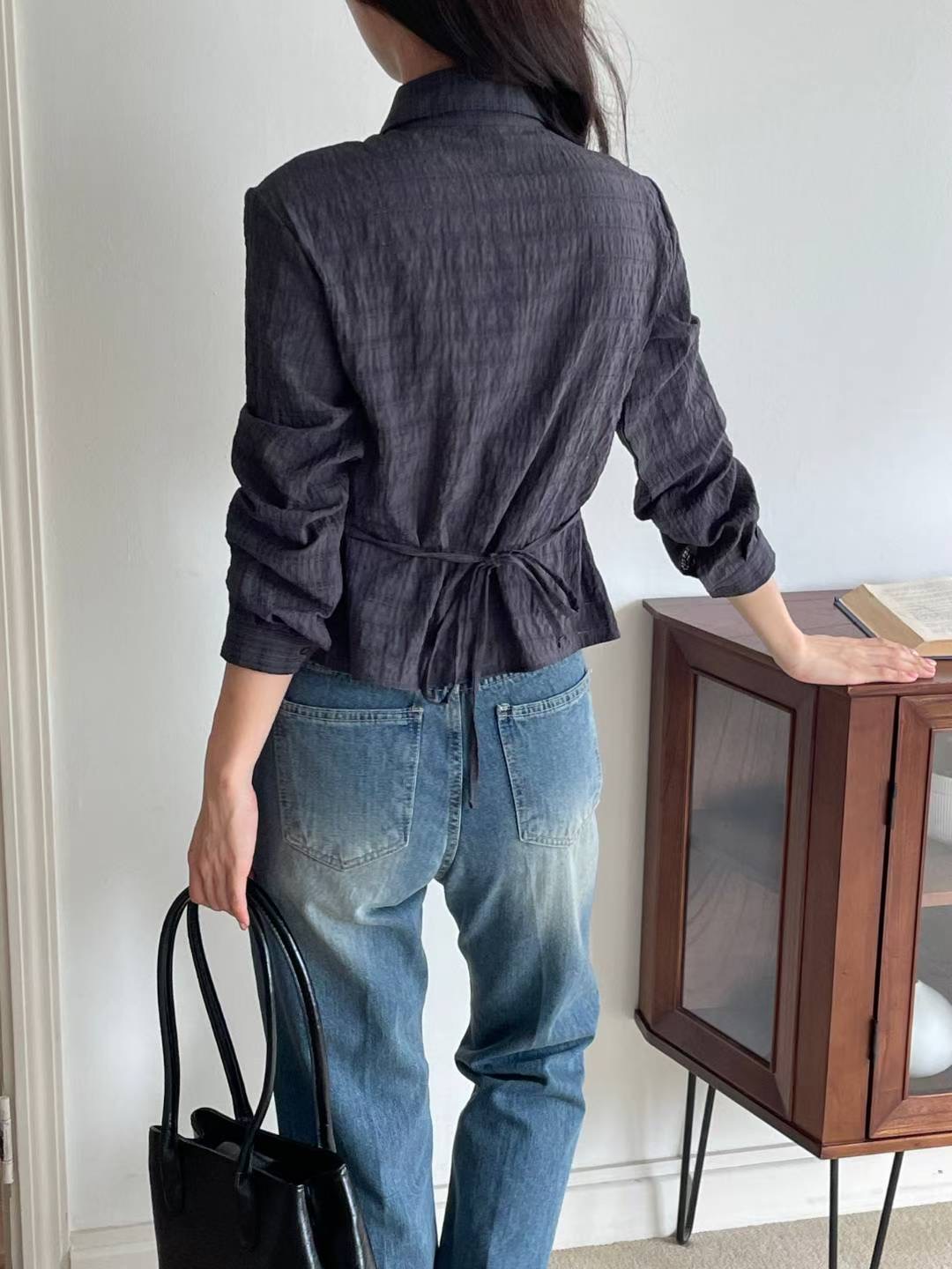 PLACE東大門㊣代購女裝新品職業人氣休閑推薦25秋冬襯衫蕾絲衫PLACE襯衫/蕾絲衫