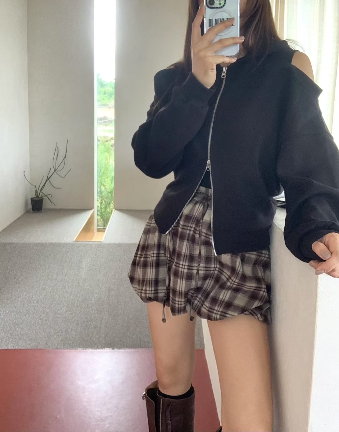 BLACK LINE韓國直郵㊣女裝新品休閑人氣職業推薦熱賣時尚夾克BLACK LINE夾克圖色2