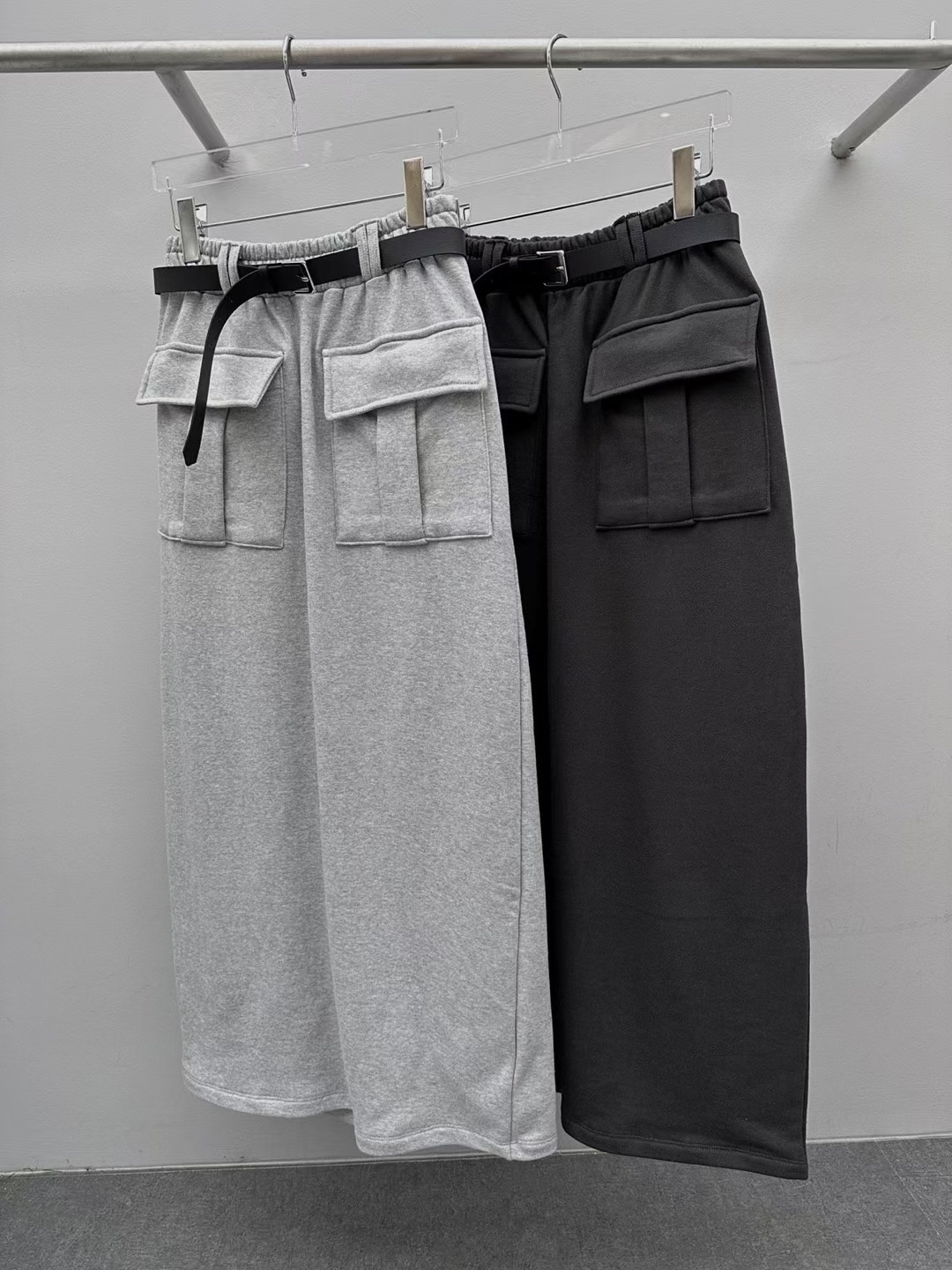 BLACK LINE東大門㊣實拍女士新品熱賣推薦真品職業長裙含腰帶BLACK LINE長裙