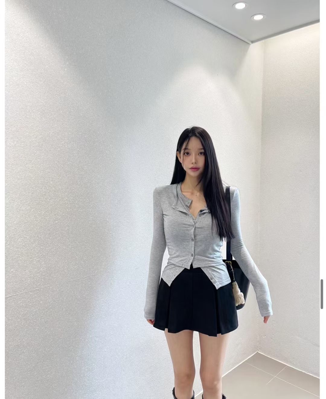 BLACK LINE韓國代購㊣女士新款時尚真品人氣休閑25秋冬針織衫BLACK LINE針織衫