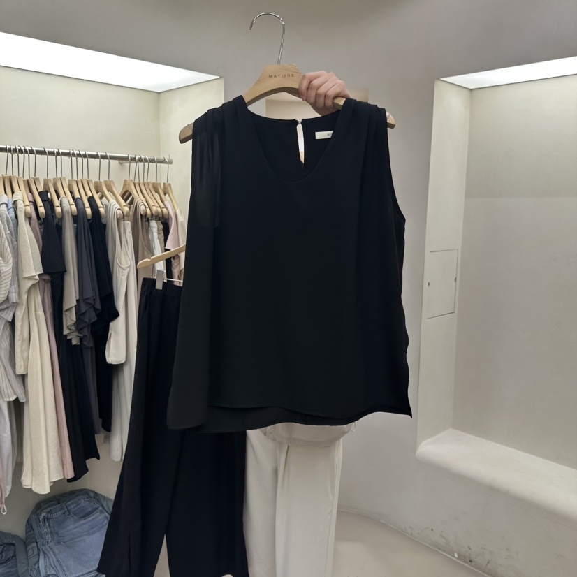 MATIERE韓國代購㊣女裝新品熱賣休閑時尚25秋冬真品吊帶背心MATIERE吊帶/背心圖色2
