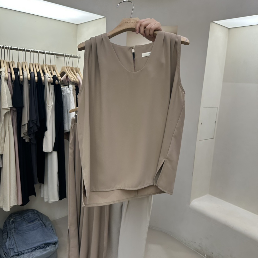 MATIERE韓國代購㊣女裝新品熱賣休閑時尚25秋冬真品吊帶背心MATIERE吊帶/背心圖色3
