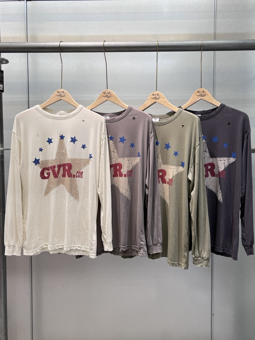 GVR COMPANY東大門㊣實拍女裝新款25秋冬休閑時尚熱賣長袖T恤GVR-COMPANY長袖T恤