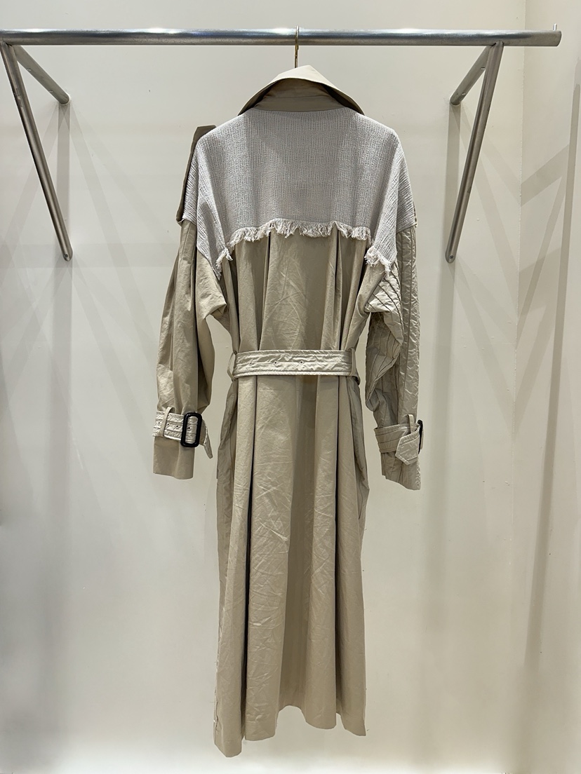 81 MARKET-L東大門㊣直郵女士新品職業25秋冬長款風衣含腰帶81 MARKET-L長款風衣