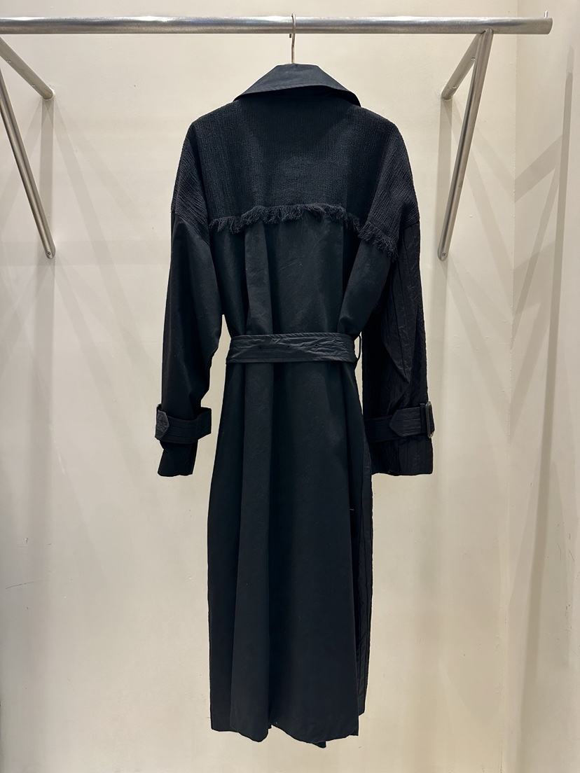 81 MARKET-L東大門㊣直郵女士新品職業25秋冬長款風衣含腰帶81 MARKET-L長款風衣