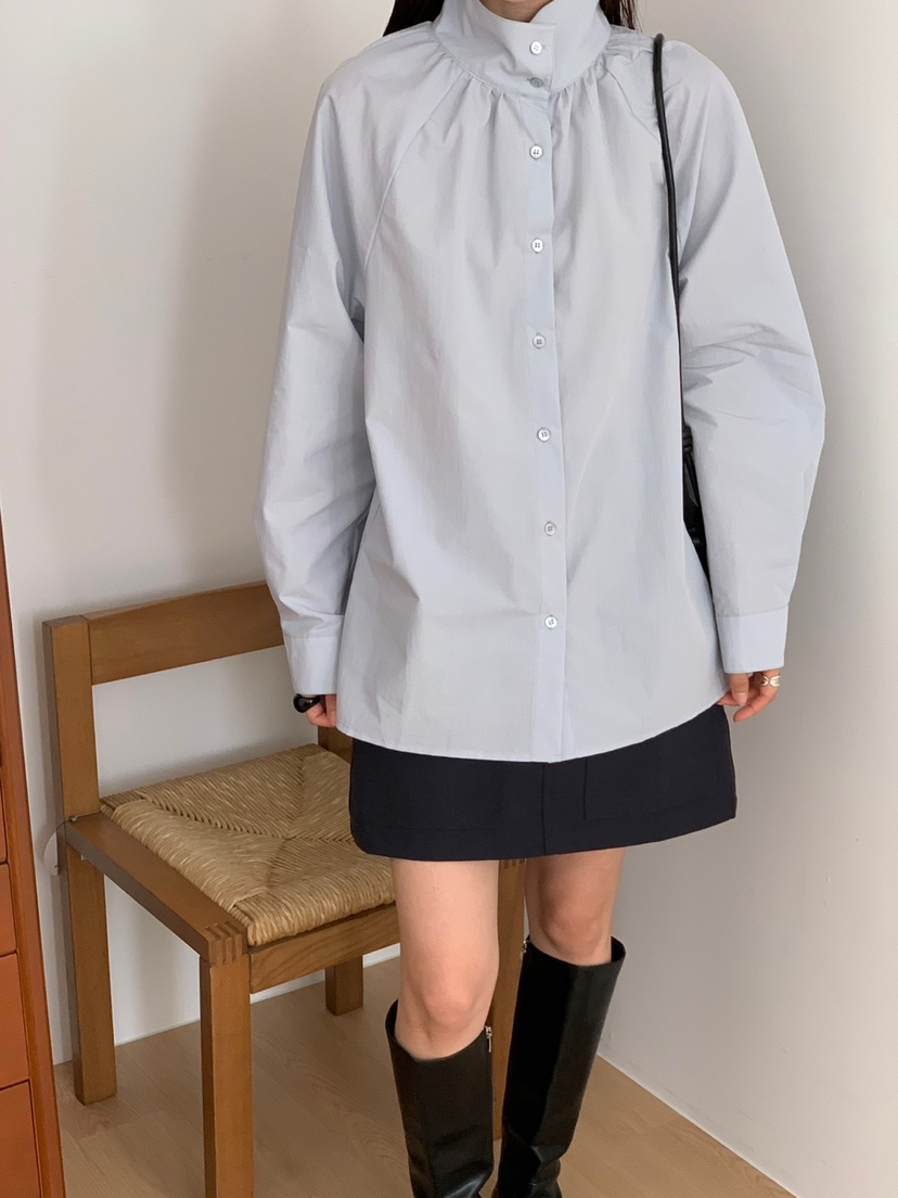 RIVER RAIN韓國代購㊣女裝新款推薦人氣真品襯衫蕾絲衫高領RIVER RAIN襯衫/蕾絲衫