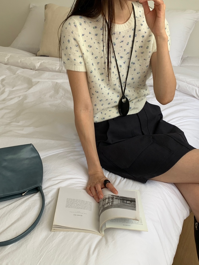 RIVER RAIN東大門㊣直郵女士新品職業時尚真品人氣針織衫花朵RIVER RAIN針織衫