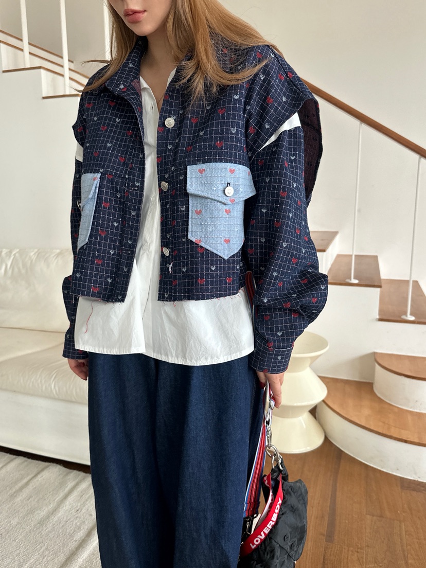 81 MARKET-L韓國代購㊣女士新品休閑25秋冬人氣襯衫蕾絲衫81 MARKET-L襯衫/蕾絲衫