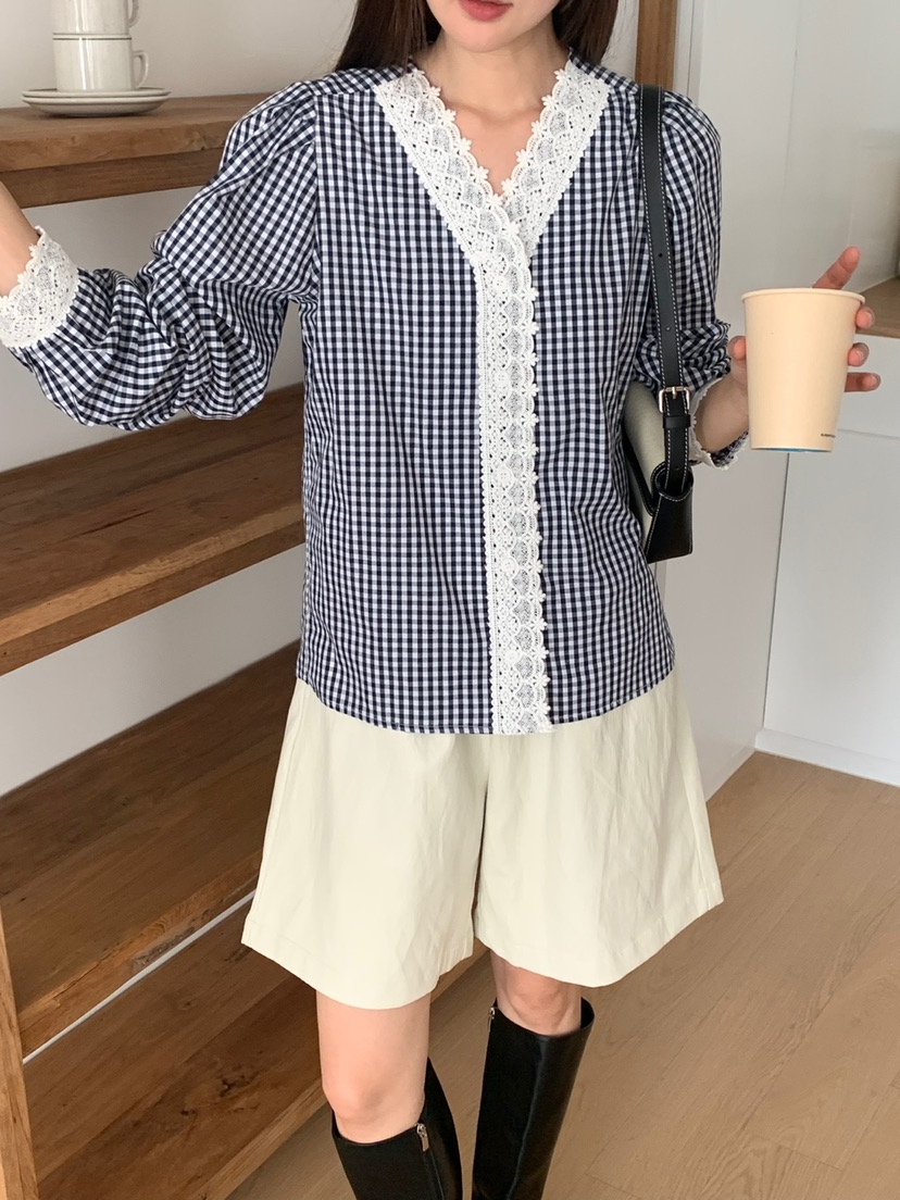 RIVER RAIN東大門㊣實拍女士新品時尚休閑熱賣職業襯衫蕾絲衫RIVER RAIN襯衫/蕾絲衫