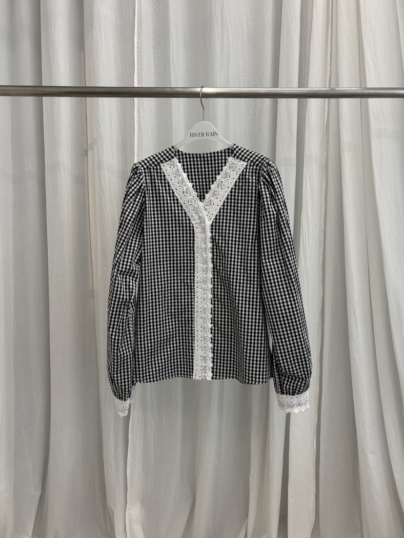 RIVER RAIN東大門㊣實拍女士新品時尚休閑熱賣職業襯衫蕾絲衫RIVER RAIN襯衫/蕾絲衫圖色3黑色