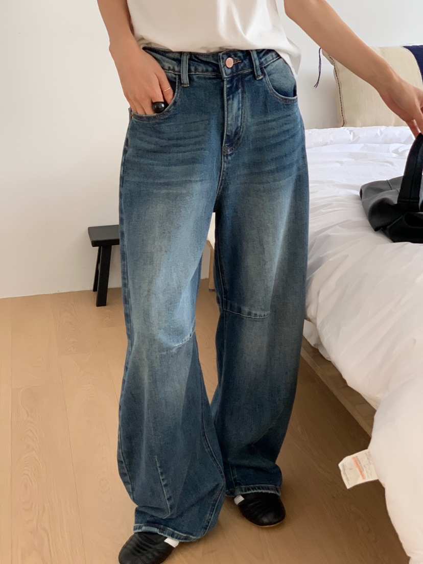 RIVER RAIN東大門㊣實拍女裝新品時尚熱賣休閑推薦人氣牛仔褲RIVER RAIN牛仔褲