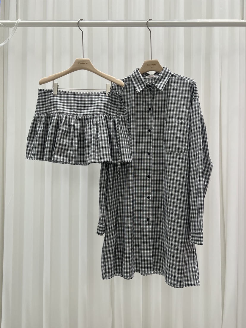IF YOU SAY SO東大門㊣實拍女士新品25秋冬時尚套裝兩件套IF YOU SAY SO套裝圖色2