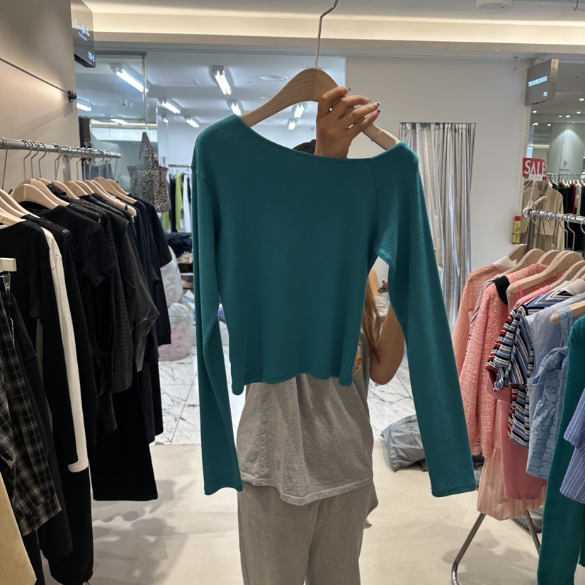 CREME BRULEE韓國代購㊣女裝新品真品熱賣休閑時尚長袖T恤CREME BRULEE/DH長袖T恤圖色1