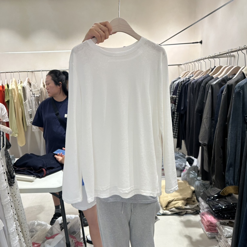 CREME BRULEE東大門㊣直郵女裝新品真品時尚25秋冬長袖T恤CREME BRULEE/DH長袖T恤圖色2