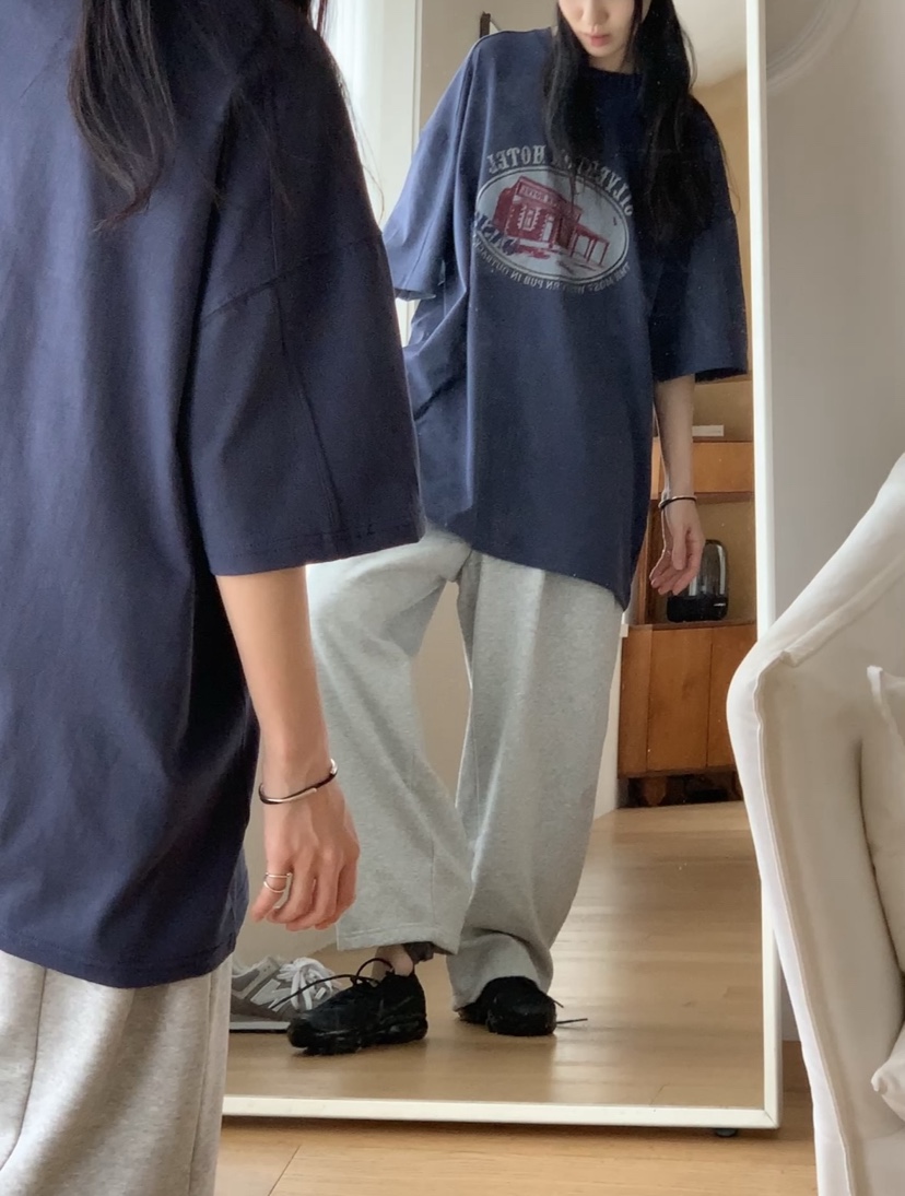 OVER RICH韓國代購㊣女裝新款人氣職業推薦休閑時尚熱賣T恤OVER RICHT恤