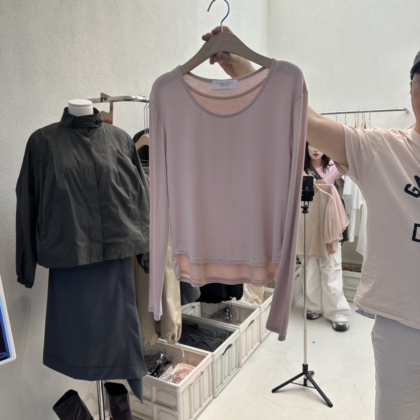 HUMMING BIRD韓國代購㊣女裝新款人氣時尚熱賣25秋冬長袖T恤HUMMING BIRD長袖T恤圖色2