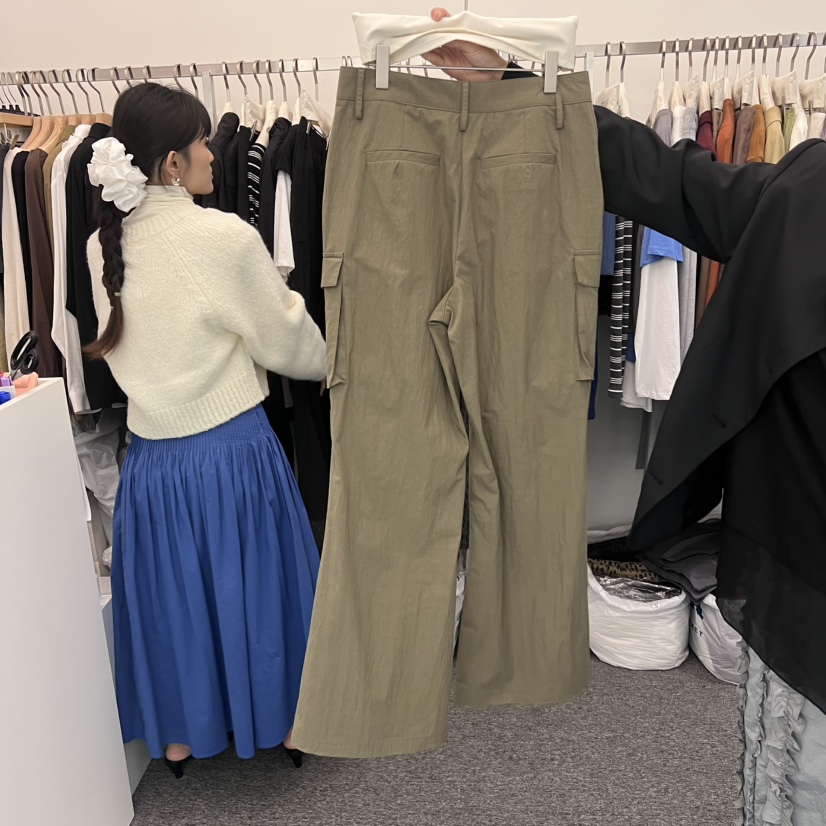 SALONDEMAG東大門㊣代購女裝新款時尚人氣推薦職業休閑褲口袋SALONDEMAG休閑褲