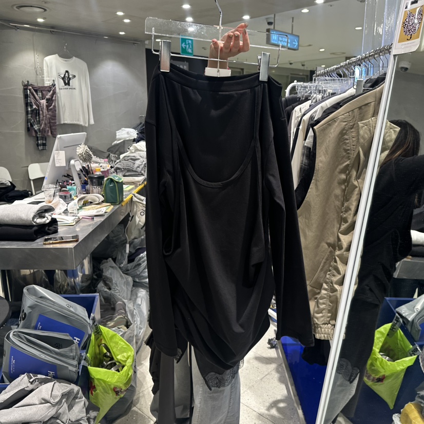 HERTZ-P東大門㊣直郵女裝新品熱賣人氣休閑職業長袖T恤假兩件HERTZ-P長袖T恤圖色3